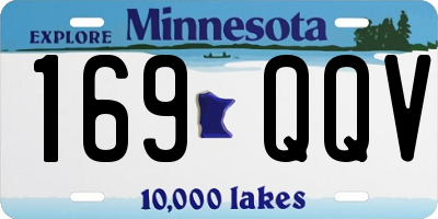 MN license plate 169QQV