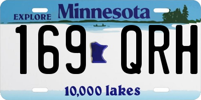 MN license plate 169QRH