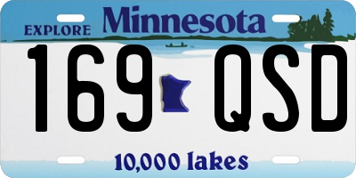 MN license plate 169QSD