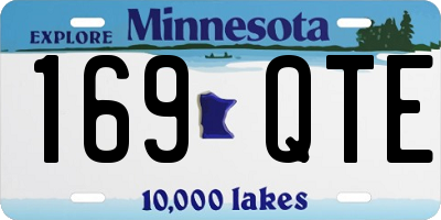 MN license plate 169QTE