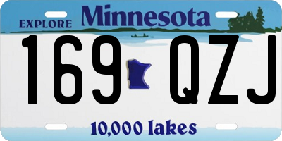 MN license plate 169QZJ