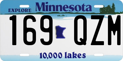MN license plate 169QZM