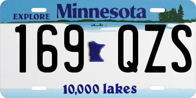 MN license plate 169QZS