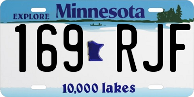 MN license plate 169RJF