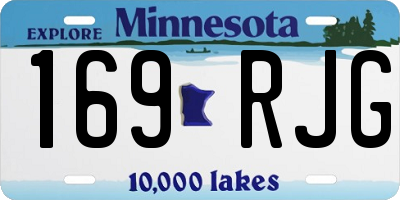 MN license plate 169RJG