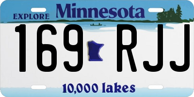 MN license plate 169RJJ