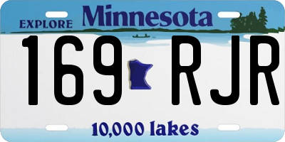 MN license plate 169RJR