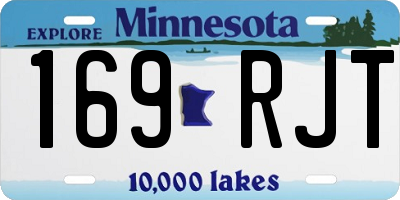 MN license plate 169RJT