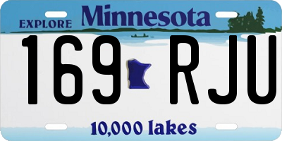 MN license plate 169RJU