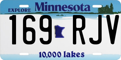 MN license plate 169RJV