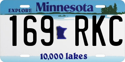 MN license plate 169RKC