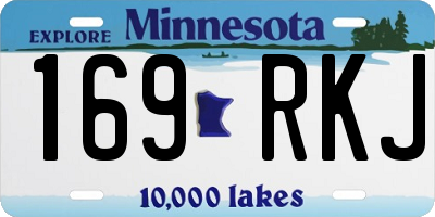 MN license plate 169RKJ