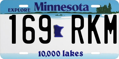 MN license plate 169RKM