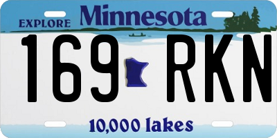 MN license plate 169RKN