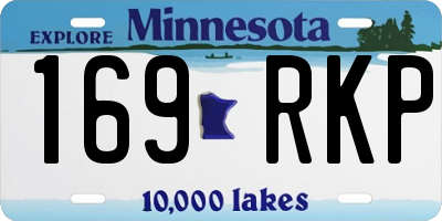 MN license plate 169RKP