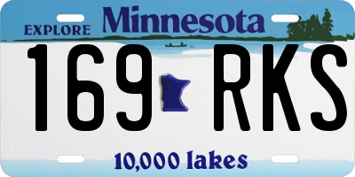 MN license plate 169RKS