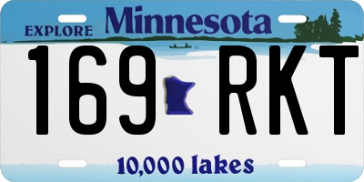 MN license plate 169RKT