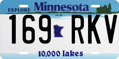 MN license plate 169RKV