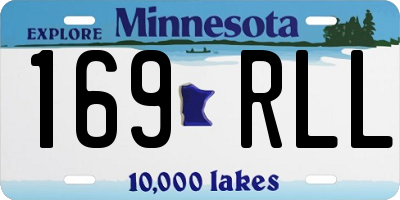 MN license plate 169RLL
