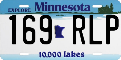 MN license plate 169RLP