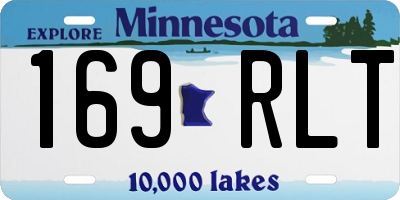 MN license plate 169RLT