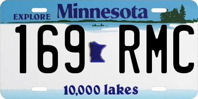 MN license plate 169RMC