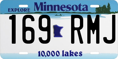MN license plate 169RMJ