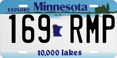 MN license plate 169RMP