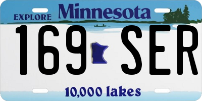 MN license plate 169SER
