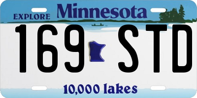 MN license plate 169STD