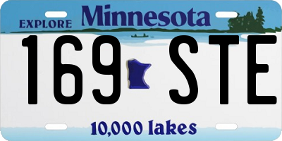 MN license plate 169STE