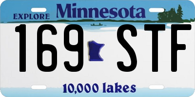 MN license plate 169STF