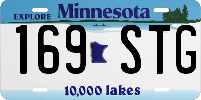 MN license plate 169STG