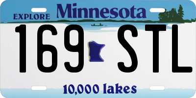 MN license plate 169STL