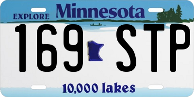 MN license plate 169STP