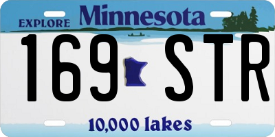 MN license plate 169STR