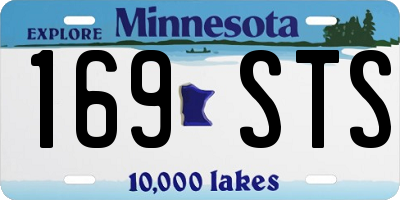 MN license plate 169STS