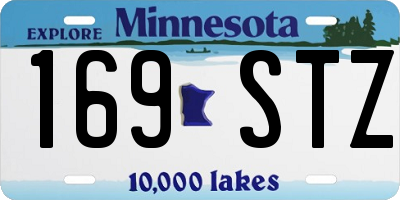 MN license plate 169STZ