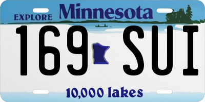 MN license plate 169SUI