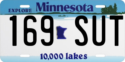 MN license plate 169SUT