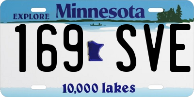 MN license plate 169SVE