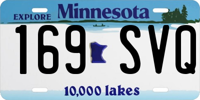 MN license plate 169SVQ