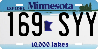 MN license plate 169SYY