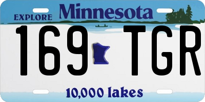MN license plate 169TGR