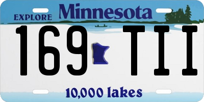MN license plate 169TII