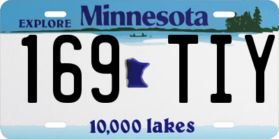 MN license plate 169TIY