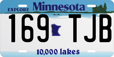 MN license plate 169TJB