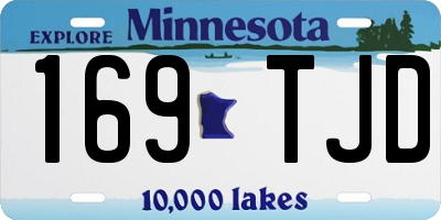 MN license plate 169TJD