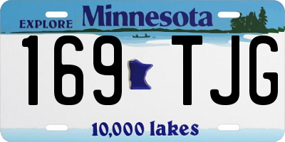 MN license plate 169TJG