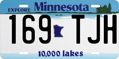 MN license plate 169TJH